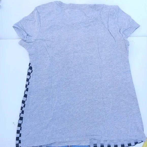Nintendo Super Mario Short Sleeve Size XXL 19 Gray Checkered T-Shirt - Picture 6 of 6